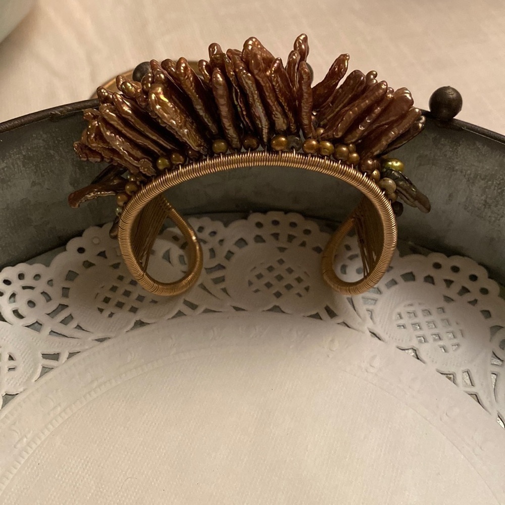 Artsy beaded cuff